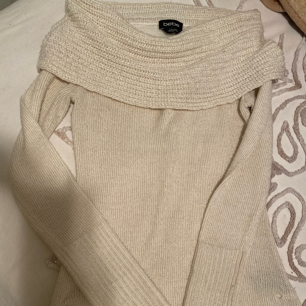 Bebe small cream sweater